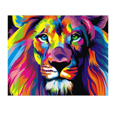 Maľovanie podľa čísel – Lev farebný